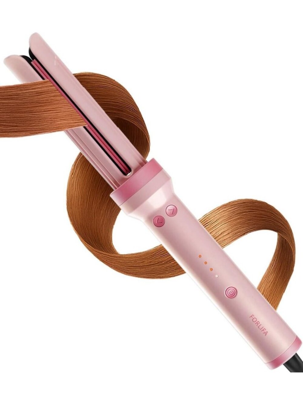 3-in-1 Automatic Curling Iron with Cool Airflow - Rotating Beach Waves Styler